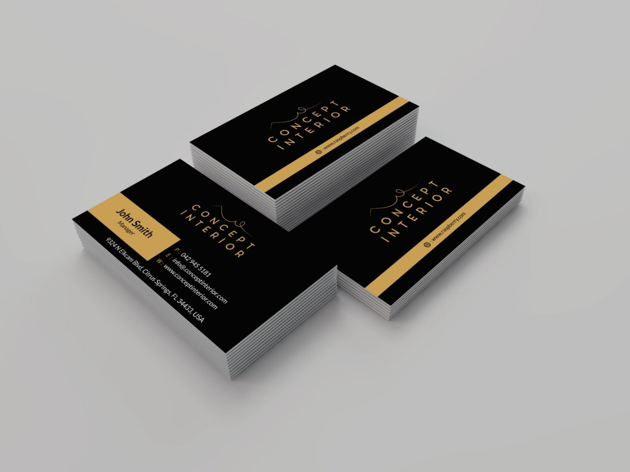 Business Card Design Stationary Portfolio