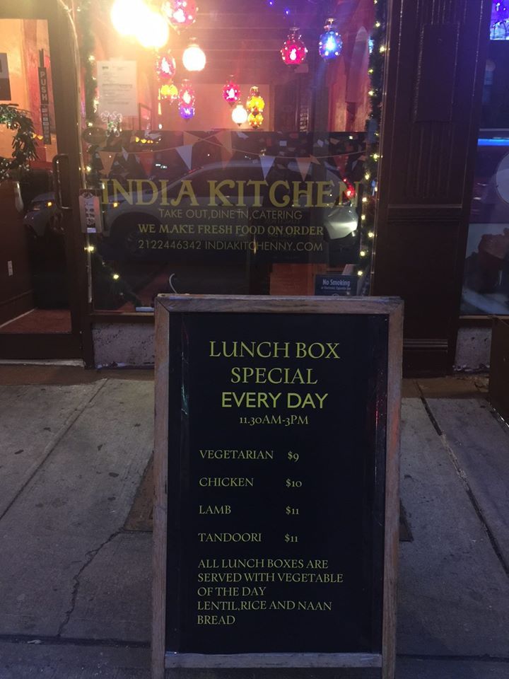 India Kitchen - New York Affordability