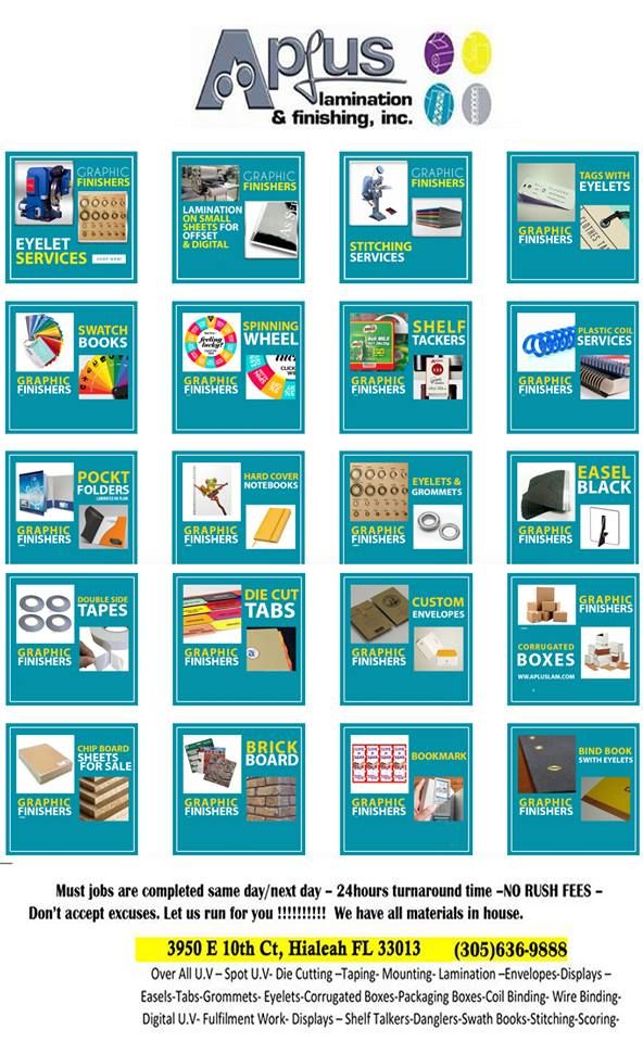 A Plus Lamination & Finishing - Hialeah Regulations