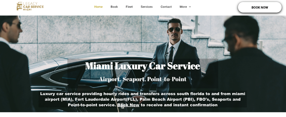 Legacy Car Service Miami - Hialeah Accessibility