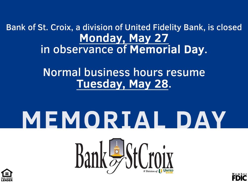 Bank of St. Croix - Peter’s Rest Banking Center Wheelchairs