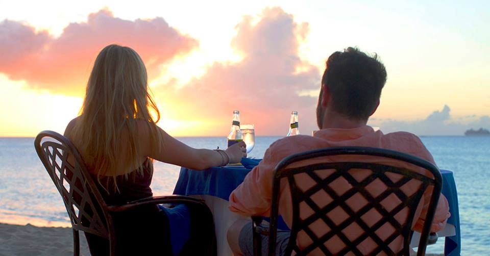 Beach Side Cafe at Sand Castle on the Beach - St Croix Wheelchairs