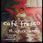 Cafe Fresco - St Croix Cafe Fresco - St Croix, Cafe Fresco - St Croix, 1138 King St, Christiansted, St Croix, USVI, , Cafe, Restaurant - Cafe Diner Deli Coffee, coffee, sandwich, home fries, biscuits, , Restaurant Cafe Diner Deli Coffee, burger, noodle, Chinese, sushi, steak, coffee, espresso, latte, cuppa, flat white, pizza, sauce, tomato, fries, sandwich, chicken, fried
