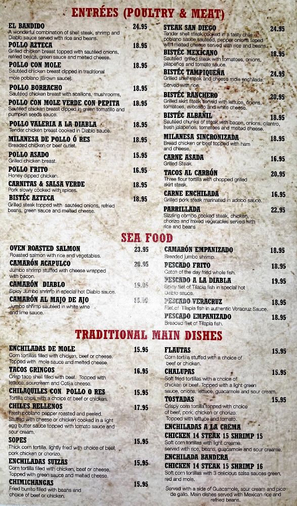 Azteca Mexican Restaurant Affordability