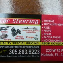 Car Steering Inc - Hialeah Appointments