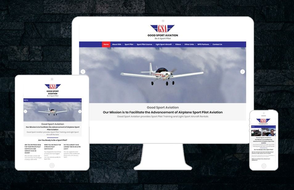 Good Sport Aviation Web Design Services
