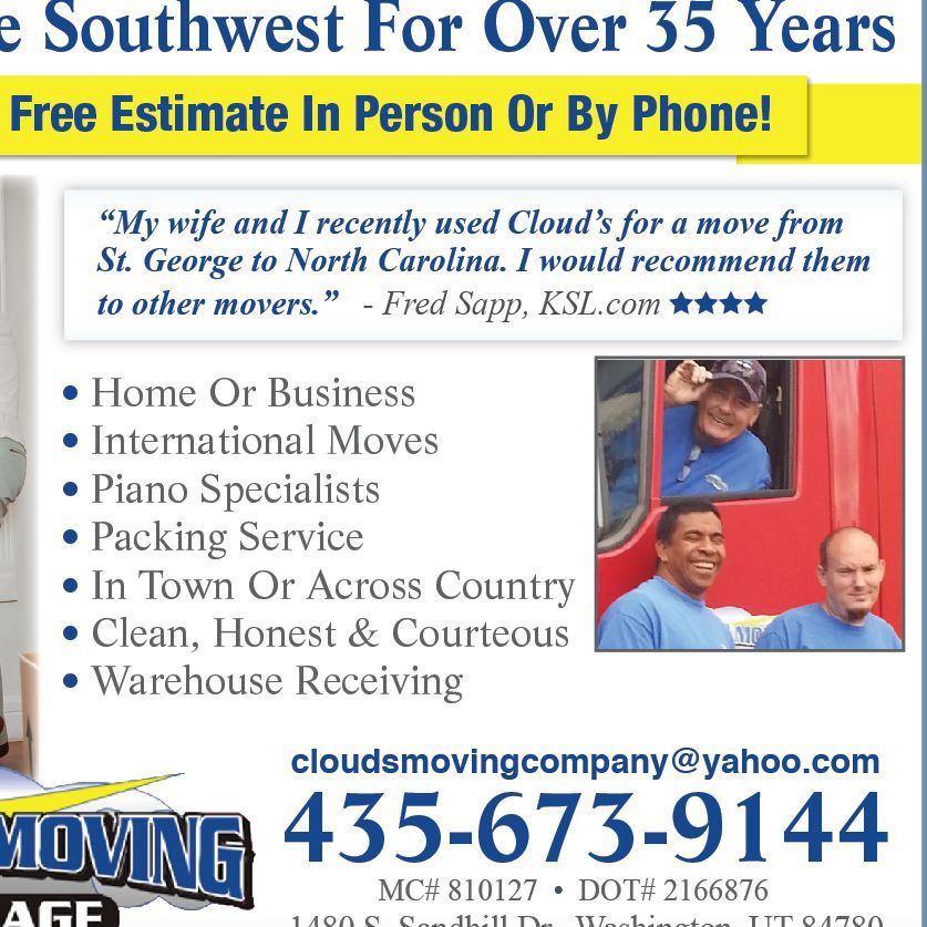 Cloud's Moving & Storage Appointments