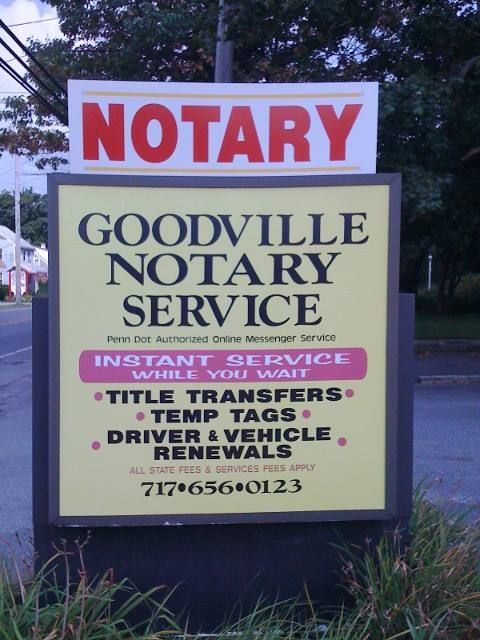 Goodville Notary Service - Lancaster Webpagedepot