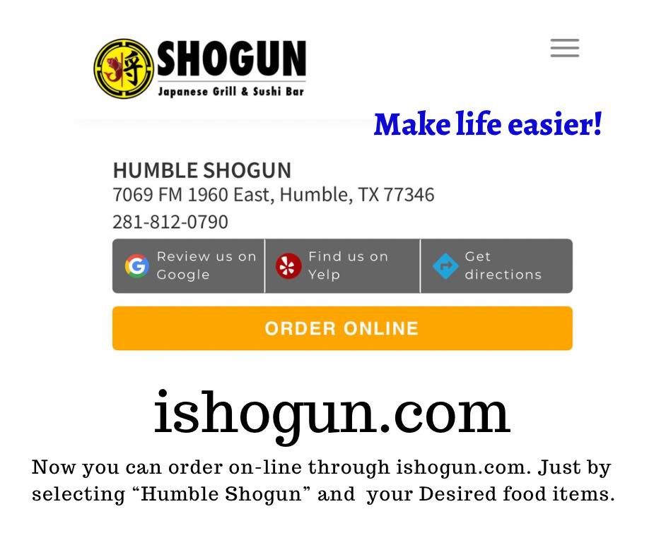 Shogun Japanese Grill & Sushi Bar - Humble Appearance