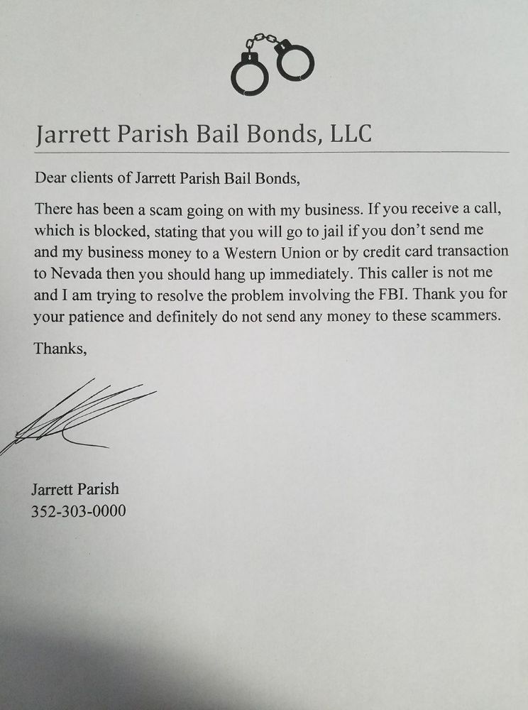 Jarrett Parish Bail Bonds - Bushnell Informative
