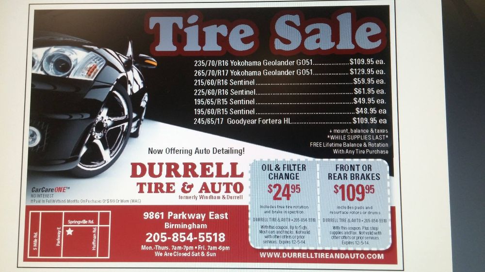 Durrell Tire & Auto Inc. - Birmingham Cleanliness