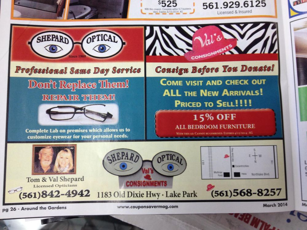 Shepard Optical - Lake Park Information