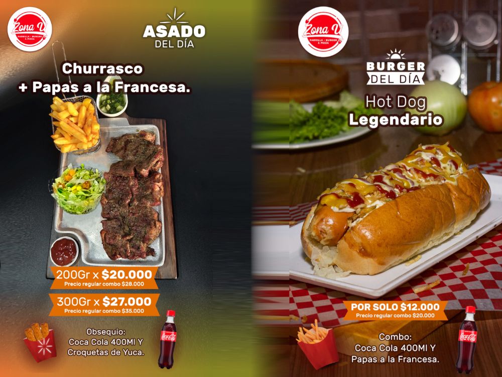 Zona U - Asados Al Carbón - Hamburguesas - Pizzas - Cartagena Contemporary