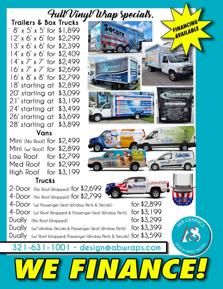 A&B Graphics Cocoa Service Print and Sign