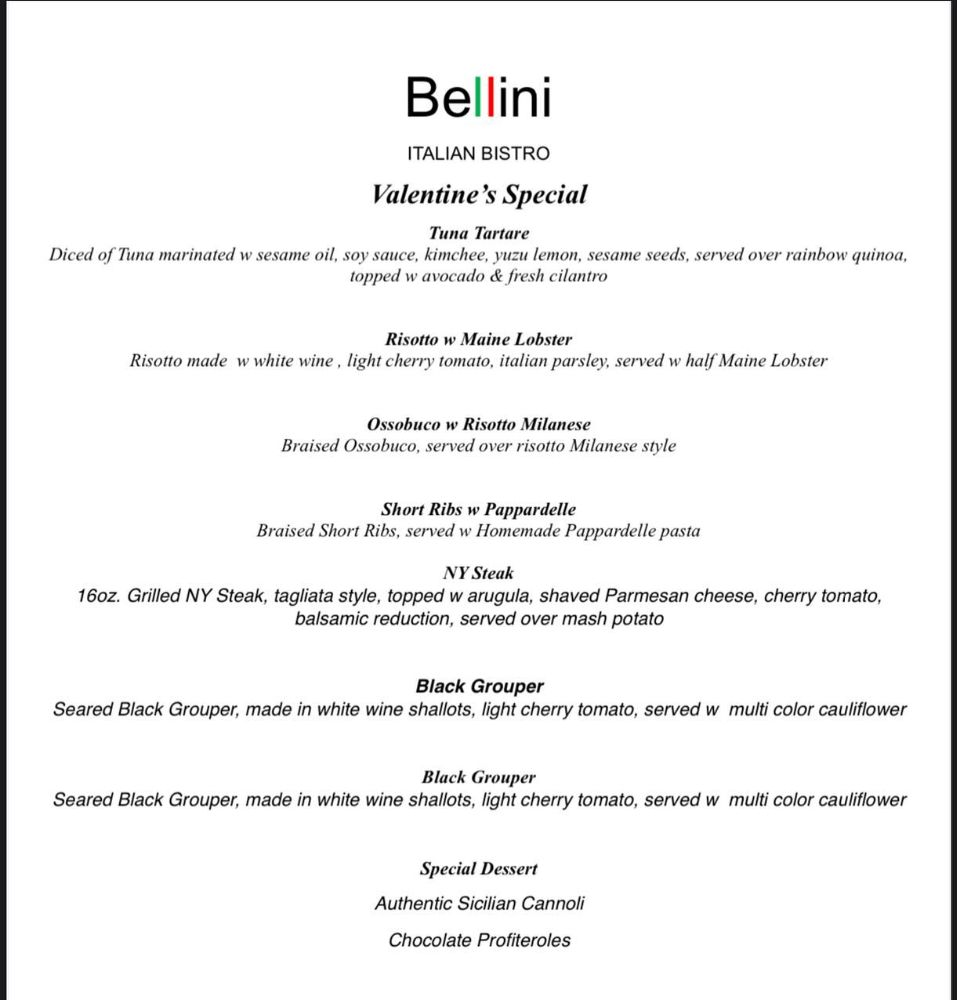 Bellini Italian Bistro - Weston Thumbnails