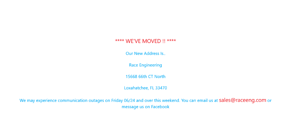 Race Engineering - Lake Worth Informative
