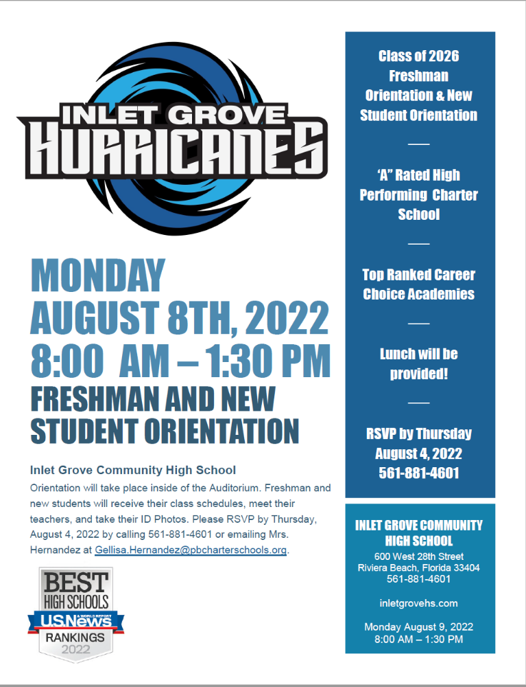 Inlet Grove Community High School - Riviera Beach Regulations
