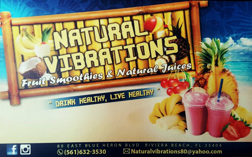 Natural Vibrations Smoothie Cafe - Riviera Beach Information