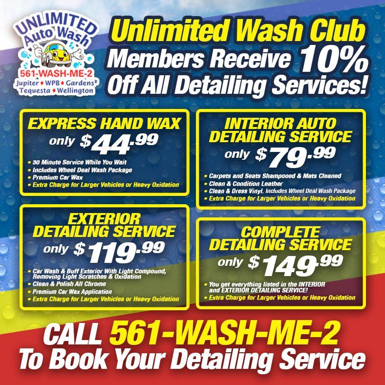 Unlimited Auto Wash Club of Jupiter, West Indiantown