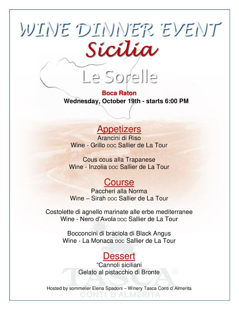 Le Sorelle Restaurant - Boca Raton Informative