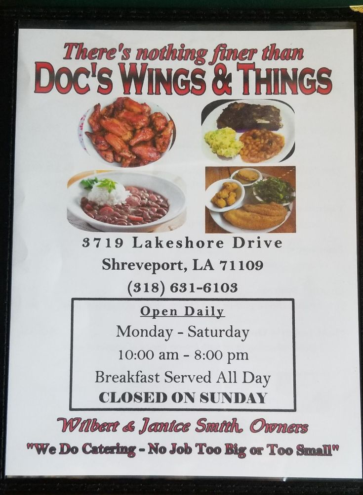 Doc's Wings & Things - Shreveport Establishment