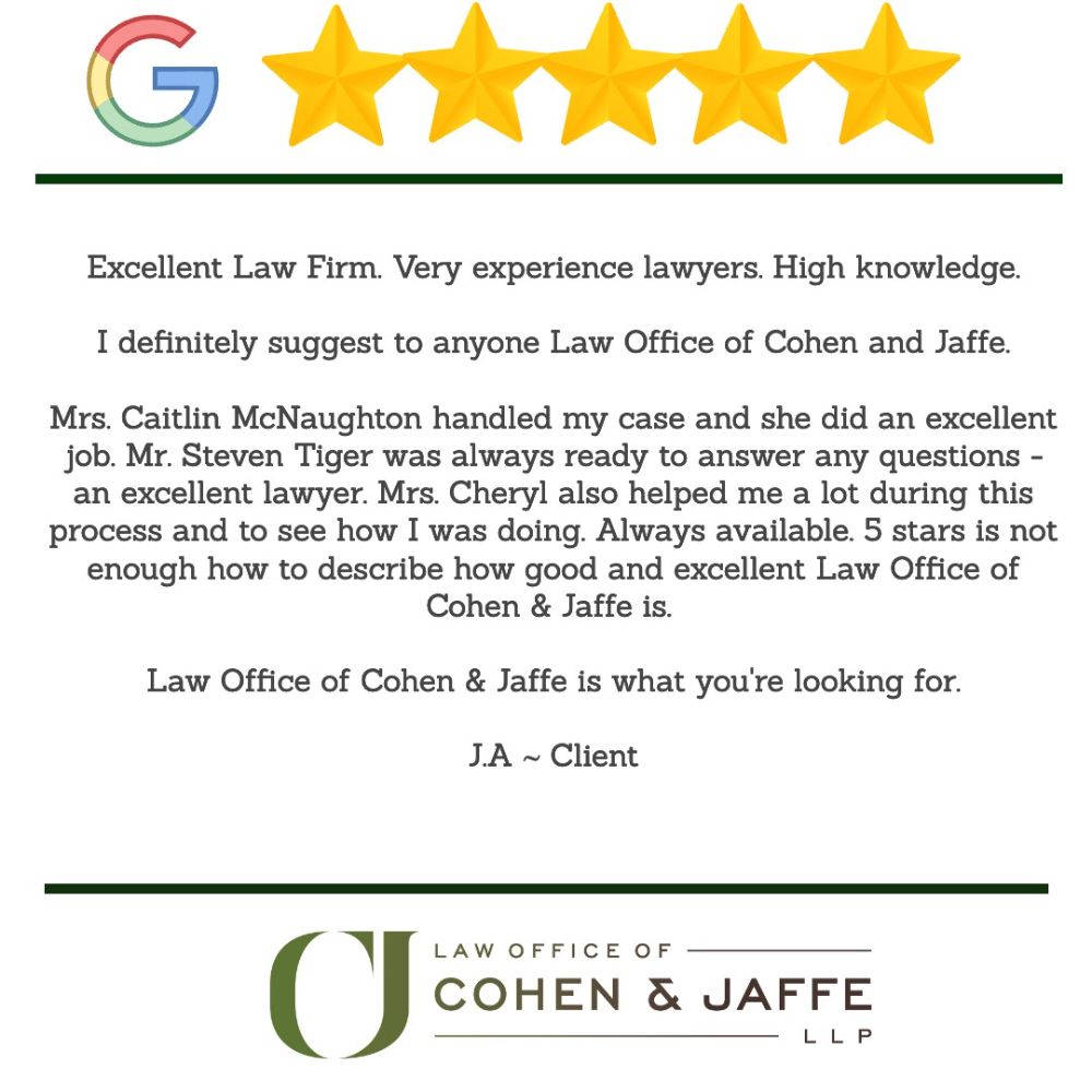 Law Office of Cohen & Jaffe, LLP - New Hyde Park Appearance