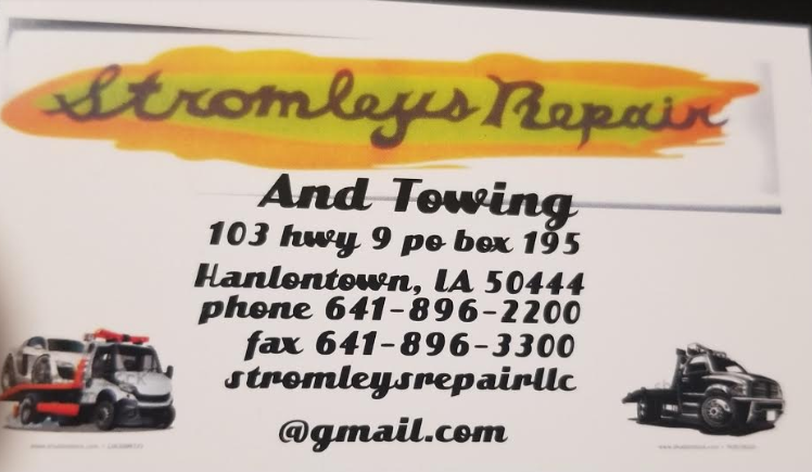 Stromley's Repair & Towing, LLC - Hanlontown Fantastic!