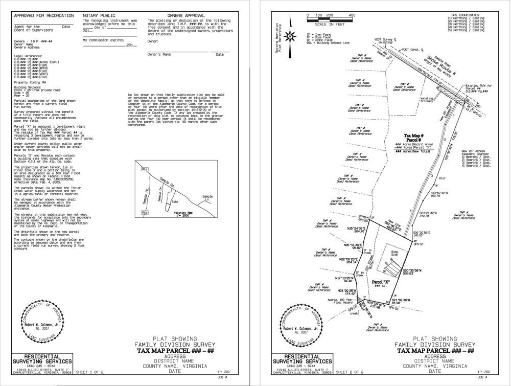 Residential Surveying Services - Charlottesville Improvements