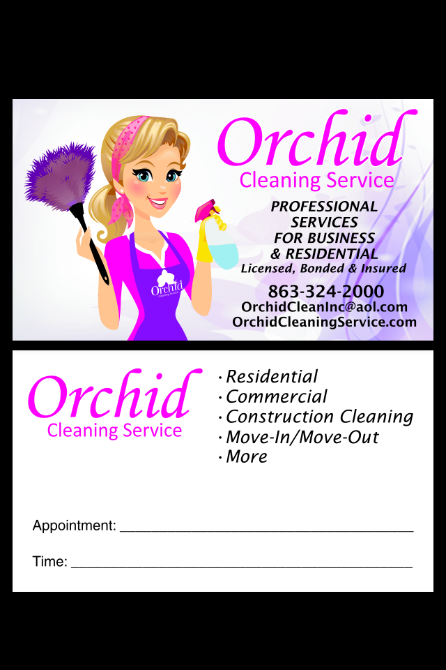 Orchid Cleaning Service - Winter Haven Positively