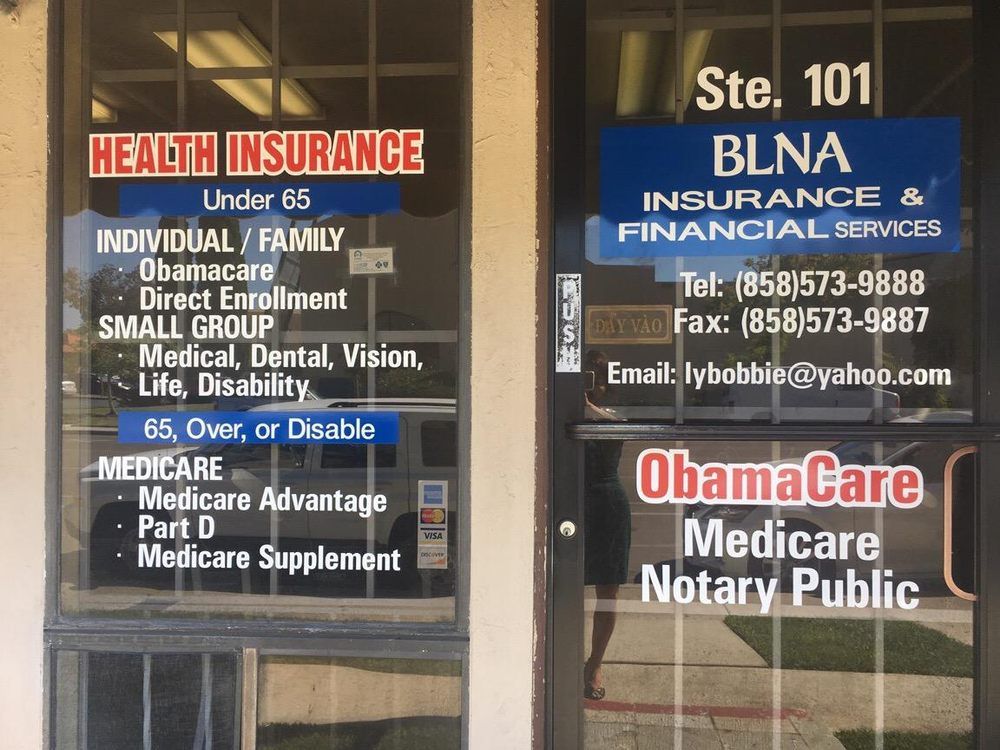 BLNA Insurance & Financial Services - San Diego Information