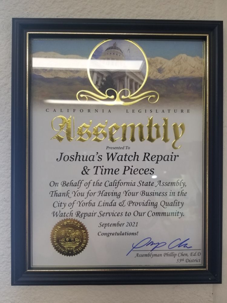 Joshua's Watch Repair & Time Pieces - Yorba Linda Slider 10