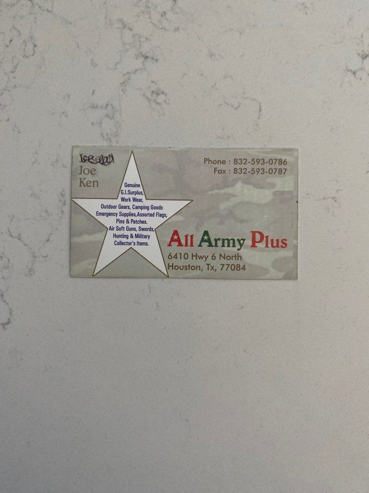 All Army Plus - Houston Personnel