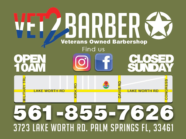 VET2BARBER Barbershop - Palm Springs Timeliness